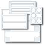 custom blank injet labels